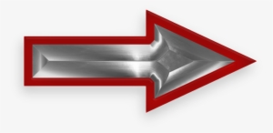 Larger Version Of Red And Steel Arrow - Animated Blinking Arrow Gif