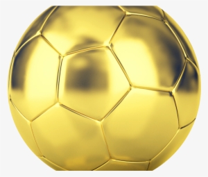 Golden Football Png Transparent Image - Gold Soccer Ball Png