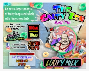 Salty Zen Loopy Milk - Froot Loops Family Size