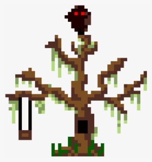 Arvore Morta - Arvores Pixel Art Png