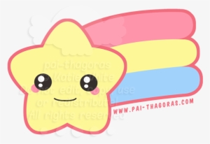 066 Shooting Star By *pai-thagoras - Kawaii Star Clip Art