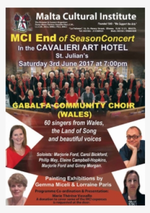 Mci End Of Season Concert In Malta, Music Malta, - Gabalfa Community Choir