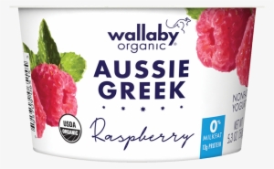 Raspberry Organic Greek Nonfat Yogurt - Wallaby Yogurt