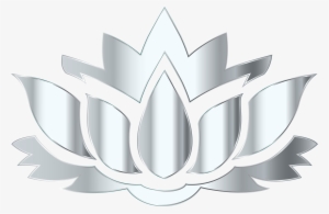 This Free Icons Png Design Of Silver Lotus Flower Silhouette