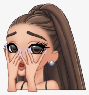 Arimoji Scared Yikes Eyes Bigeyes Browneyes Ohno Fright - Emoji Ariana