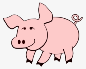Domestic Pig Cartoon Piglet Silhouette Download - Gambar Babi Kartun Lucu