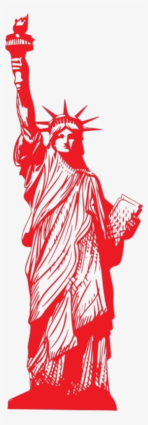 Statue Of Liberty Clipart Png - Statue Of Liberty Clip Art Red