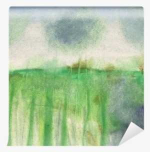 Abstract Watercolor Landscape - Grass