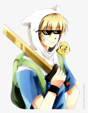 Anime Finn Glasses - Adventure Time Finn Anime