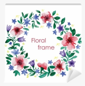 Blue Thickets Field Dandelion Meadow Watercolor Painting - Watercolor Painting