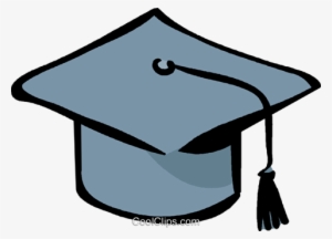Graduation Hat Royalty Free Vector Clip Art Illustration