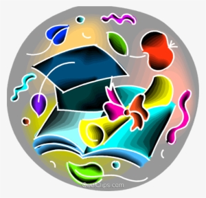 Graduation Cap With Diploma Royalty Free Vector Clip - Graphic Design