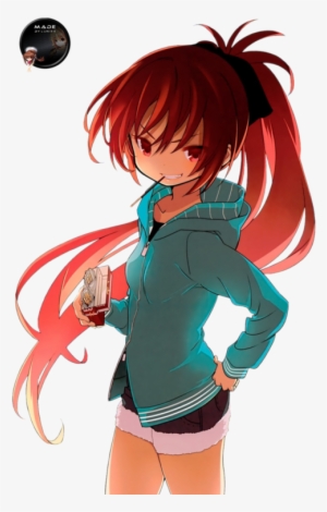 Transparent Girl Red Hair - Magic Anime Girl Red Hair