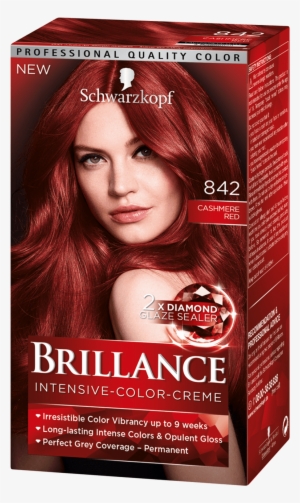 Brillance Com Intensive Color Creme 842 Cashmere Red - Schwarzkopf Brill 811 Skand. Blonde