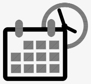 Clip Transparent Stock With Clock Icons Free And Downloads - Calendar Clock Icon Transparent Png