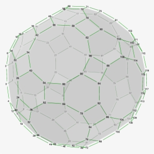Polyhedron Great Rhombi 12-20, Numbers - Circle
