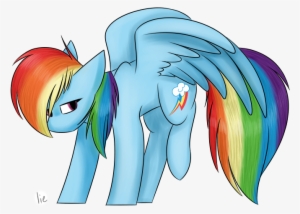 Female, Looking At You, Mare, Pegasus, Pony, Rainbow - Cartoon