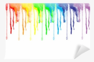 Background With Colors Of Rainbow Watercolor Painted - Watercolor Painting