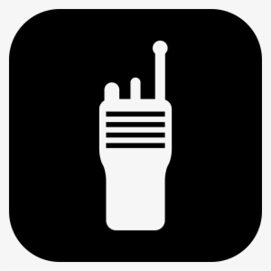 Walkie Talkie In A Rounded Square Comments - Walkie Talkie Icon Svg
