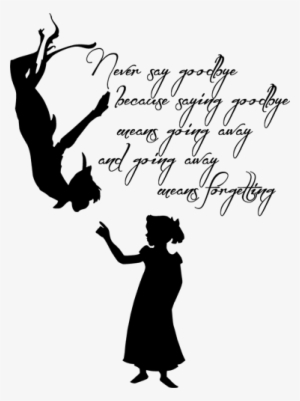 Kids Peter & Wendy Wall Sticker - Ll Hold You In My Heart Until I Can Hold You