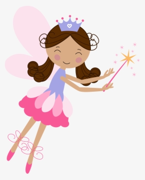 Fairy With Magic Wand Silhouette Png Clip Art - Fairy Clipart