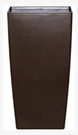 Cnasphts1222 Fiberglass Curved Square Tall Container - Leather