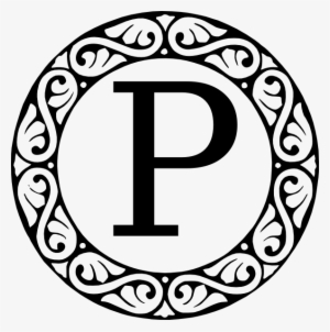 Small - P Monogram Clip Art
