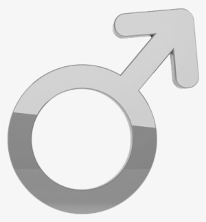 Male Sign Bw - Circle