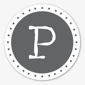 P Monogram Sticker - Best Friends Necklace, Friends Quote, Friends Necklace,