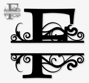 Split Monogram Sds F Split Monogram 0 99 Svgattic Com - Split Letter Monogram F