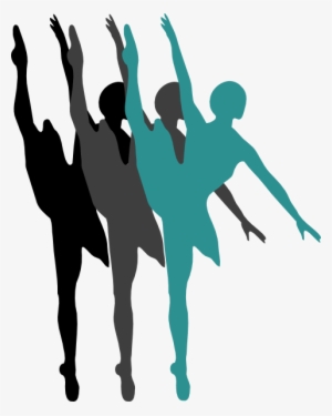 Triple Ballet Dancer Silhouette Blue Svg Clip Arts