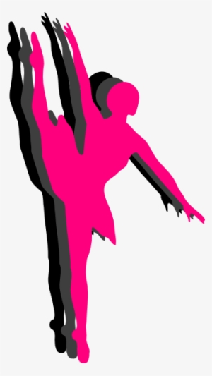Triple Ballet Dancer Silhouette Clip Art - Dancer Clipart
