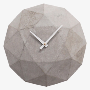 Cairo, Diamond Shaped Concrete Wall Clock - Concrete