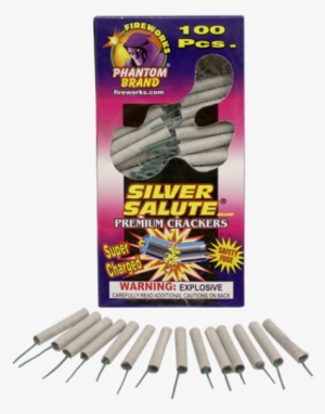 Silver Salute Firecrackers 100 Pack(case Pack - Phantom Silver Salute Firecrackers