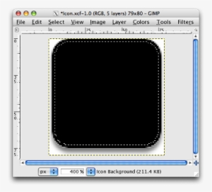 Set The Foreground Color To White And Select The Transparent - Black Glass Effect