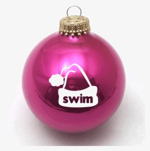 Swim Santa Cap Christmas Ornament - Christmas Ornament