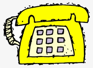 Clipart Png File Tag List, Clip Arts Svg File - Yellow Telephone Clipart