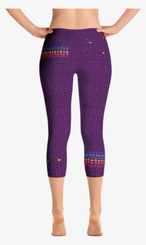Purple Stars Carpri Leggings