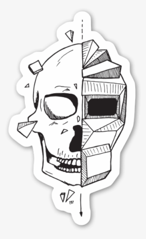 Shattered Sticker - Illustration