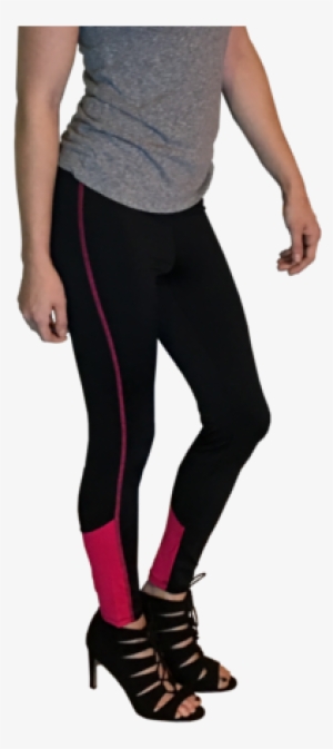 Athletic Yoga Pants Black & Pink - Tights