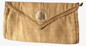 Offering This Fabulous Old Homespun Linen Pocket With - Coin Purse