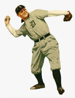 Baseball Clipart Clip Art Transparent Download - Vintage Baseball Player Png