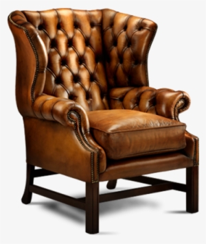Leather Wing Back Chair