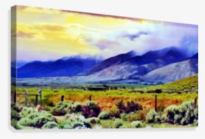 Sunset Hills Canvas Print - Painting
