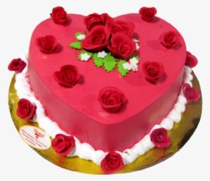 Cake Red Rose Love Cake Png - Rose Love Cake