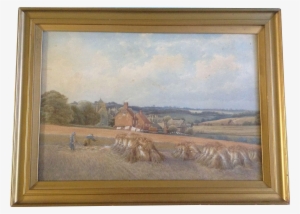Graves, Painting, The Wheat Harvest In The Countryside,
