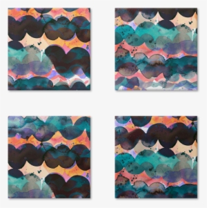 Magneto Abstract Waves Marine Watercolor - Patchwork