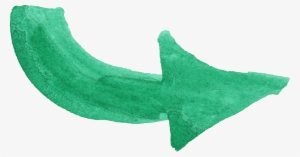 Free Download - Arrow Green Watercolor Png