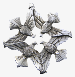 Turtle Doves Christmas Ornament - Portable Network Graphics