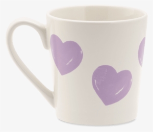 Heart Watercolor Everyday Mug - Life Is Good Everyday Heart Watercolor Mug, Cloud White,